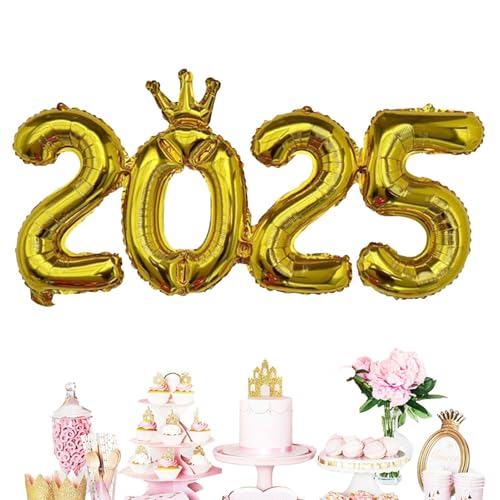 Folienballons 2025 - Zahlenballon 2025 Folienballons Zahlen Folienballons für die Weihnachtsdekoration | Silvester Nummer 2025 Luftballon für Geburtstagsparty Supplies Folienballons 2025 - Zahlenballon 2025 Folienballons Zahlen Folienballons für die Weihnachtsdekoration | Silvester Nummer 2025 Luftballon für Geburtstagsparty Supplies von Naqqios