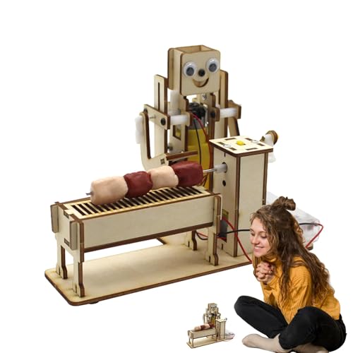 Grill-Spielset für Kleinkinder, Grill-Spielset für Kleinkinder | Kreatives Küchenspielset, Holzroboter Montage Spielzeug – Holz-Bastelsets für Jungen und Mädchen Grill-Spielset für Kleinkinder, Grill-Spielset für Kleinkinder | Kreatives Küchenspielset, Holzroboter Montage Spielzeug – Holz-Bastelsets für Jungen und Mädchen von Naqqios