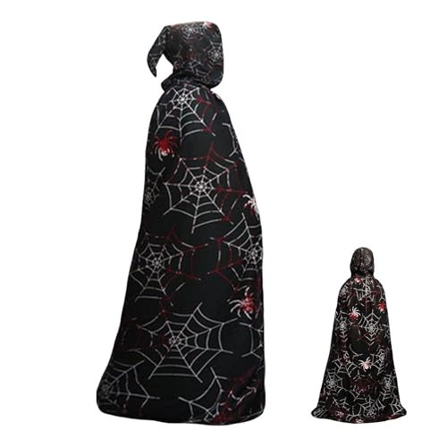 Halloween-Umhang für Erwachsene – Halloween-Umhang, Halloween-Kapuzenumhang mit gruseligem Druck | Kapuzenkleid, Hexenumhang, Halloween-Cosplay-Kostüme für Frauen und Halloween-Umhang für Erwachsene – Halloween-Umhang, Halloween-Kapuzenumhang mit gruseligem Druck | Kapuzenkleid, Hexenumhang, Halloween-Cosplay-Kostüme für Frauen und von Naqqios