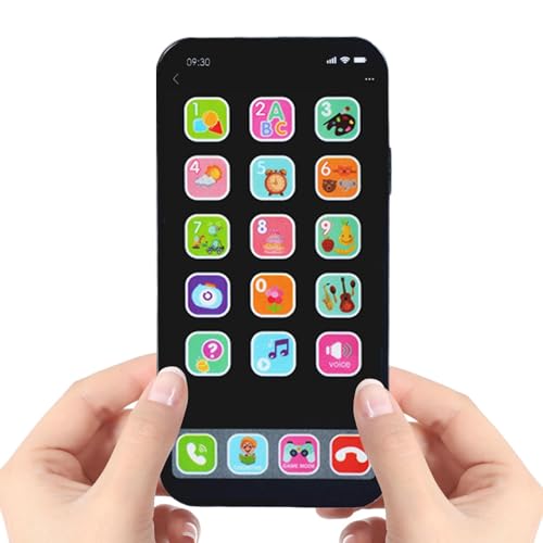 Handyspielzeug für – Telefone mit Touchscreen, simuliertes Spielzeug mit Licht und Sound | Interaktives Lerntelefonspielzeug mit LED, Telefon Handyspielzeug für – Telefone mit Touchscreen, simuliertes Spielzeug mit Licht und Sound | Interaktives Lerntelefonspielzeug mit LED, Telefon von Naqqios
