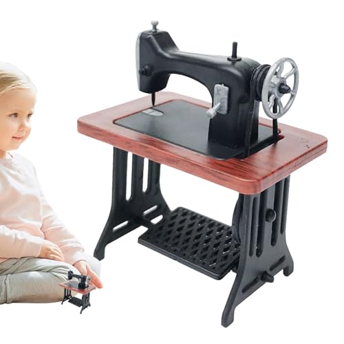 Kleine Nähmaschinenstatue – Miniatur-Nähmaschine, Doll Home Vintage, Miniatur-Nähmaschine, maßstabsgetreu | Landschaftsdekoration, Simulationsspielzubehör, Fantasiedekor Kleine Nähmaschinenstatue – Miniatur-Nähmaschine, Doll Home Vintage, Miniatur-Nähmaschine, maßstabsgetreu | Landschaftsdekoration, Simulationsspielzubehör, Fantasiedekor von Naqqios