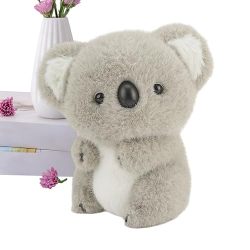 Koala Stoffed Animal - Cartoon Animal Doll, Koala Kuschelspielzeug | Reise Buddy Plüsch, Niedliche Tierplüsch, Plüschschlafenbegleiter Reise Buddy Puppe Für Kinder Teenager Erwachsene Bett Kinderzimme von Naqqios