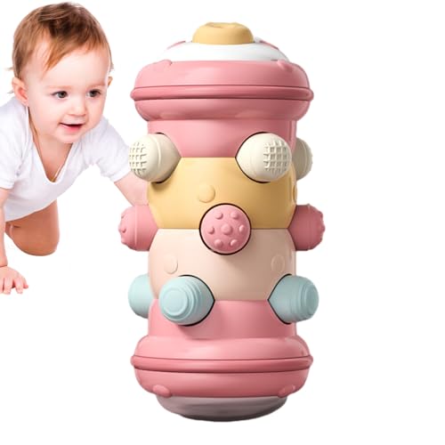 Krabbelspielzeug für Kinder, Krabbelspielzeug für Anfänger, Sensorisches -Aktivitätsspiel, Roller, bewegliches Spielzeug, Entwicklung motorischer Fähigkeiten zum Erlernen von Farben für Kleinkinder ab von Naqqios