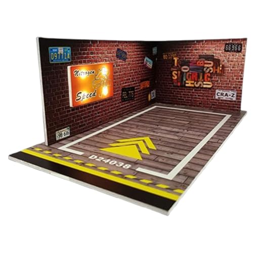 Miniatur-Autoparkplatz – Miniatur-Autovitrine, Spielzeug, maßstabsgetreues LED-Parkplatzmodell | Parkplatz, Automodell für Schlafzimmer Miniatur-Autoparkplatz – Miniatur-Autovitrine, Spielzeug, maßstabsgetreues LED-Parkplatzmodell | Parkplatz, Automodell für Schlafzimmer von Naqqios