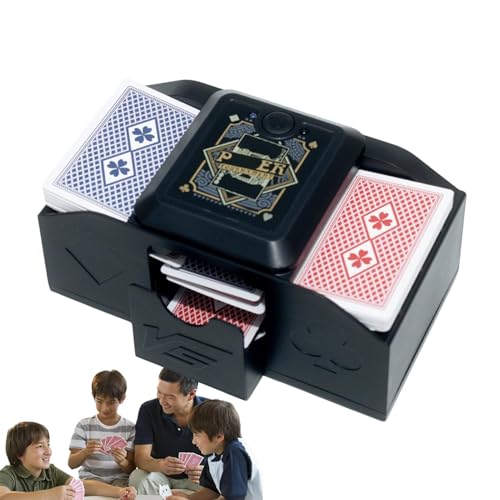 Naqqios Automatischer Kartenmischer – Elektrischer Spielkartenmischer, Batteriebetriebener Kartenmischer | Tragbarer Kartenmischer, Unterhaltungsgerät Für Jugendliche Und Erwachsene von Naqqios