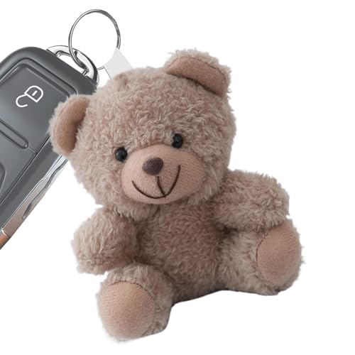 Naqqios Bärenplüschbeutel Anhänger - 5 Zoll Bärer Plüschbeutel Charmee, Multifunktional Gefülltes Bärenbeutel Charmess | Praktische Plüschtier -Tüte Charme Für Geldbörsen Rucksäcke, Plüschtierpuppe von Naqqios