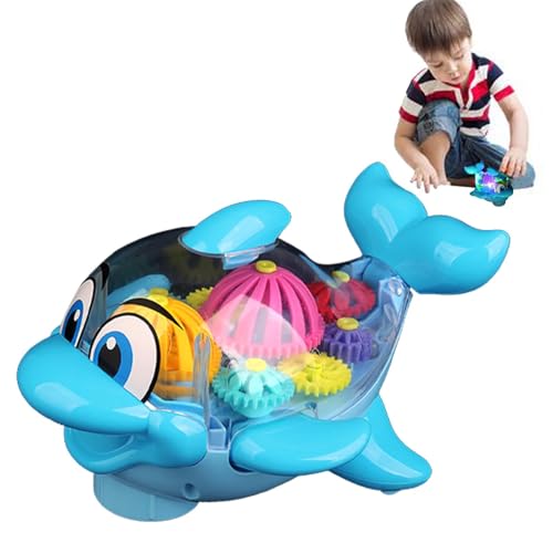 Naqqios Delfin-Spielzeug, beleuchtet, Untimaty Babyspielzeug, Delfin-Nachtlicht, Meer mit mechanischem Getriebe, flexible Bewegung Naqqios Delfin-Spielzeug, beleuchtet, Untimaty Babyspielzeug, Delfin-Nachtlicht, Meer mit mechanischem Getriebe, flexible Bewegung von Naqqios