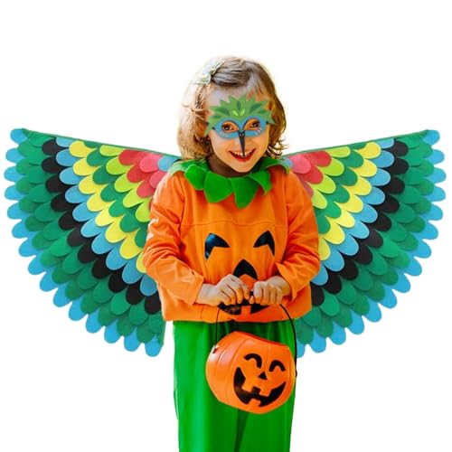 Naqqios Dress Up Wings - Dress Up Wings Für Cosplay | Vogelflügel Für Kinder, Klappbare Vogelflügel, Winddichte Farbenfrohe Pfauenflügel, Weiche Vogelflügel, Kindervogelflügel Für Cosplay Naqqios Dress Up Wings - Dress Up Wings Für Cosplay | Vogelflügel Für Kinder, Klappbare Vogelflügel, Winddichte Farbenfrohe Pfauenflügel, Weiche Vogelflügel, Kindervogelflügel Für Cosplay von Naqqios