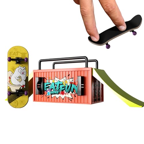 Naqqios Fingerboard-Rampenset – Finger-Skateboards für | Finger-Skateboard-Kits, vielseitiges Skateboard-Spielzeug für das Hand-Skateboard Naqqios Fingerboard-Rampenset – Finger-Skateboards für | Finger-Skateboard-Kits, vielseitiges Skateboard-Spielzeug für das Hand-Skateboard von Naqqios