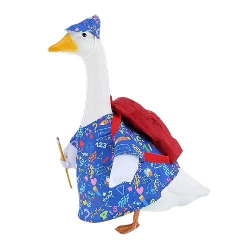 Naqqios -Gänse -Outfits - Back School Kostüm, Garten Rasenstatue Kleidung | Klassenzimmer Dekorative Kleidung, Urlaubsbekleidung Im Freien, Accessoire Für Geburtstagswerte, Saisonkunst - -Stück F von Naqqios