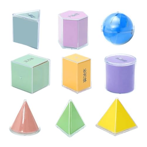 Naqqios Geometrische Festkörperblöcke – Lernspielzeug, bunte geometrische Formen | 3D-Formensortierblöcke, geometrisches Lernset, multifunktionales Manipulationsmaterial Naqqios Geometrische Festkörperblöcke – Lernspielzeug, bunte geometrische Formen | 3D-Formensortierblöcke, geometrisches Lernset, multifunktionales Manipulationsmaterial von Naqqios