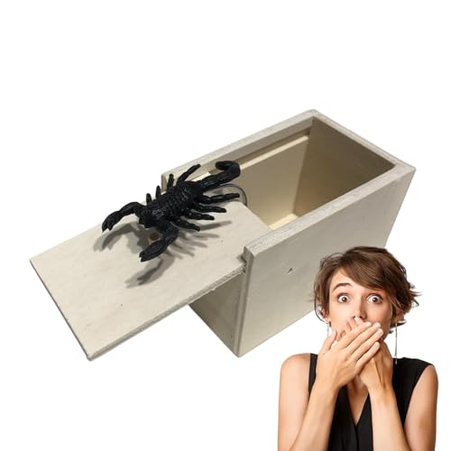 Naqqios Gruselige Streichbox – Holzkiste für Streichspielzeug, Box für Kleintiere für gruselige Streiche | Lustiges und praktisches Witzspielzeug-Strickspielzeug Naqqios Gruselige Streichbox – Holzkiste für Streichspielzeug, Box für Kleintiere für gruselige Streiche | Lustiges und praktisches Witzspielzeug-Strickspielzeug von Naqqios