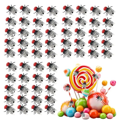 Naqqios Halloween-Fliege – Halloween-Fliege, zartes Spielzeug | Set mit 200 realistischen Fake Toys für Fliegenwitze, Tierspielzeug für Witze, Halloween-Partygeschenke Naqqios Halloween-Fliege – Halloween-Fliege, zartes Spielzeug | Set mit 200 realistischen Fake Toys für Fliegenwitze, Tierspielzeug für Witze, Halloween-Partygeschenke von Naqqios