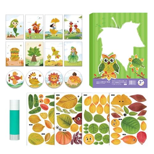Naqqios Herbsthandwerk - Crafting Kit Herbst, Kindersaisonalkunst | Home Craft Project, Creative Leaf Art Craftss Kit, Aktivitäten Für Lustige Schulhäuser Party Girls Saisonal Dekorationen Halloween Naqqios Herbsthandwerk - Crafting Kit Herbst, Kindersaisonalkunst | Home Craft Project, Creative Leaf Art Craftss Kit, Aktivitäten Für Lustige Schulhäuser Party Girls Saisonal Dekorationen Halloween von Naqqios