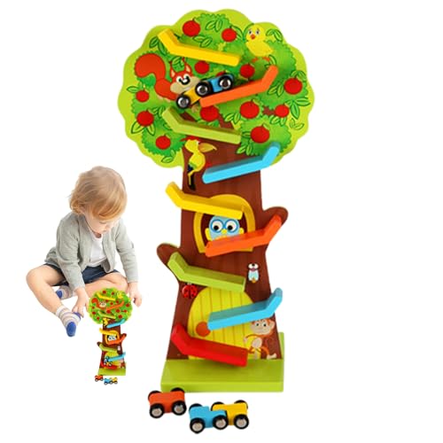 Naqqios Hölzerne Auto Rampen Spielzeug - Eichhörnchen Tiermotionspury, Auto Ramp Racer | Racing Car Toy Mit 3 Mini -Autos Für Kleinkinder, Mädchen, Bildungsspielzeuggeschenk Für Geburtstag, Naqqios Hölzerne Auto Rampen Spielzeug - Eichhörnchen Tiermotionspury, Auto Ramp Racer | Racing Car Toy Mit 3 Mini -Autos Für Kleinkinder, Mädchen, Bildungsspielzeuggeschenk Für Geburtstag, von Naqqios