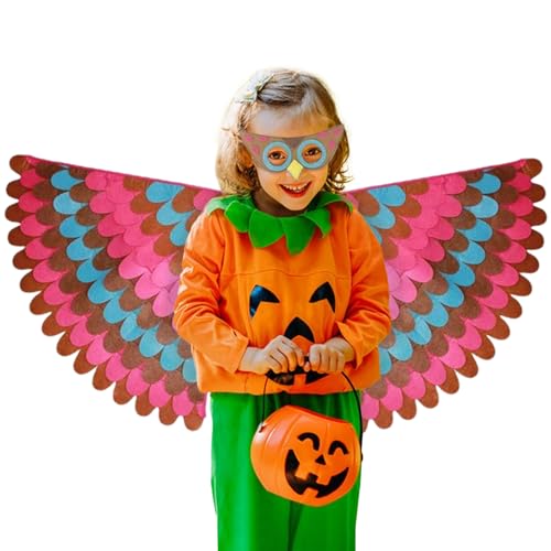 Naqqios Kinder Vogelflügel - Vogelflügelkostüm | Feenflügel Für Erwachsene Feenkostüm Für Frauen Mädchen Kinder Schmetterling Fairy Wings Halloween Cosplay Kostümzubehör Naqqios Kinder Vogelflügel - Vogelflügelkostüm | Feenflügel Für Erwachsene Feenkostüm Für Frauen Mädchen Kinder Schmetterling Fairy Wings Halloween Cosplay Kostümzubehör von Naqqios