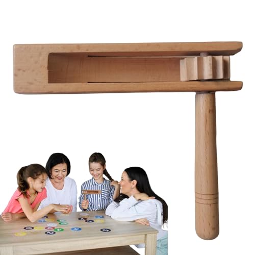 Naqqios Lauter aus Holz, drehbare Rassel aus Holz, drehbare Rassel aus Holz mit Ratsche, sorgfältig polierte Musikinstrumente für Sport, Familienfeiern und Partys. Naqqios Lauter aus Holz, drehbare Rassel aus Holz, drehbare Rassel aus Holz mit Ratsche, sorgfältig polierte Musikinstrumente für Sport, Familienfeiern und Partys. von Naqqios