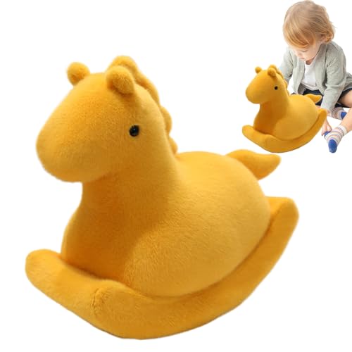 Naqqios Plüschspielzeug, Plüschpferd, Schaukelpferd, 39,7 cm (15,7 Zoll) | Tischdekoration mit weichem Tier, Schlafbegleiter für Bettsofa für Schlafzimmer von Naqqios