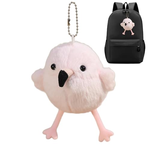 Naqqios Plüschtiere für Vögel, Plüschspielzeug mit Vogelsound, Ornament aus weichem Plüsch, Vogel-Ornament, 4,72 Zoll, für Freundin, St von Naqqios
