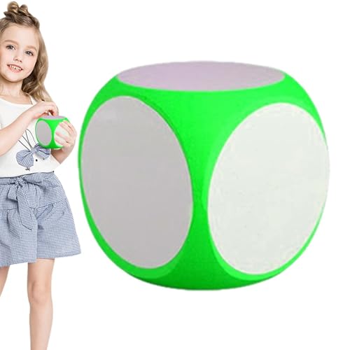 Naqqios Trocken abwischbare Schaumstoff-Würfel – große Würfel aus Schaumstoff für | Blanko-Würfel, groß, trocken abwischbarer Block, Würfel für Whiteboard für Klassenzimmer, Spiel, Kinder von Naqqios