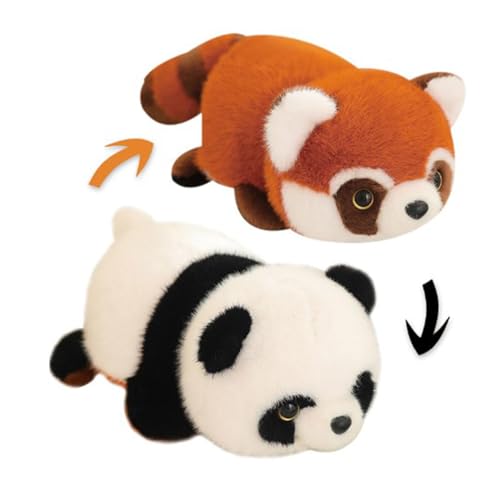 Naqqios Wendbare Plüschtiere – niedlicher Panda Plüsch | Roter Panda, wendbar, Plüschtier, für Sofadekoration, Geburtstagsgeschenk Naqqios Wendbare Plüschtiere – niedlicher Panda Plüsch | Roter Panda, wendbar, Plüschtier, für Sofadekoration, Geburtstagsgeschenk von Naqqios