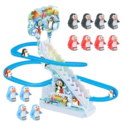 Pinguin Slide Toy - ungezügelte Pinguin-Delice | Eltern-Kind-Aktivität | Pinguinrutsche, entwickelt die Hand-Auge-Koordination, blinkende Lichter, lustiges Spielzeug auf Achterbahnstrecke Pinguin Slide Toy - ungezügelte Pinguin-Delice | Eltern-Kind-Aktivität | Pinguinrutsche, entwickelt die Hand-Auge-Koordination, blinkende Lichter, lustiges Spielzeug auf Achterbahnstrecke von Naqqios