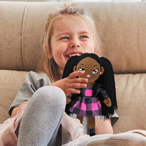 Schwarze Babypuppen - Kinderplüschpuppe, Realistische Schwarze Dols | Black Dolls African Americans Plüsch, Realistikspielzeug Für Kleinkinds-Rollenspiele Schlafgeburtstag Mädchen Vorschulkinder von Naqqios