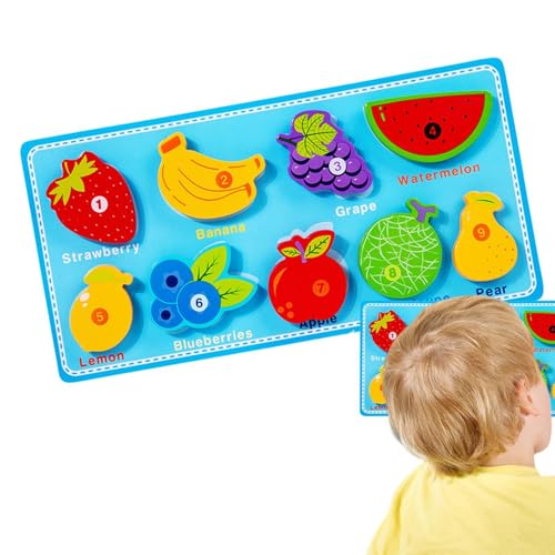 Sensorisches Puzzle, Tränen-Puzzle, pädagogisches Matching-Puzzle für Jungen und Mädchen im Vorschulalter – buntes frühes Lernspielzeug, Formsortierer für die Mutterschule von Naqqios