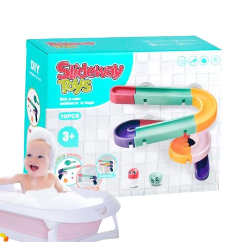 Spielzeug der Badeschiene – sorgt für Badebecher, lustige Dusche für Kinder | Badewannenwasserrutschspielzeug, interaktives Badespielzeug, Lernbahn für Wasserrutschen, Pis Spielzeug der Badeschiene – sorgt für Badebecher, lustige Dusche für Kinder | Badewannenwasserrutschspielzeug, interaktives Badespielzeug, Lernbahn für Wasserrutschen, Pis von Naqqios