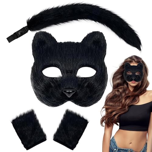 Tierkostüm für Mädchen | Cosplay Plüsch, mit echten Handschuhen, atmungsaktivem Kopfband, verstellbares Kopfband für Foto, Maskottchen, Schule, COSPLAY von Naqqios