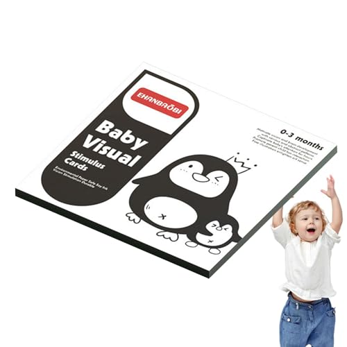 Visuelle Stimulation – mit Kontrast, Schwarze und weiße Karten, Spielzeug mit Kontrast | sensorische Entwicklungskarte, Lernkarten für die Entwicklung Visuelle Stimulation – mit Kontrast, Schwarze und weiße Karten, Spielzeug mit Kontrast | sensorische Entwicklungskarte, Lernkarten für die Entwicklung von Naqqios