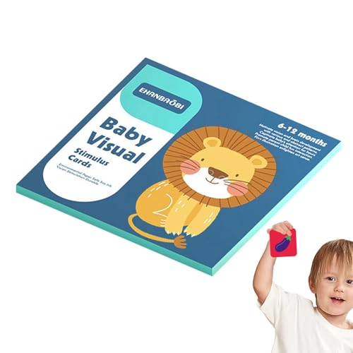 Visuelle Stimulation – mit Kontrast, schwarze und weiße Karten, Spielzeug mit Kontrast | sensorische Entwicklungskarte, Lernkarten für die Entwicklung Visuelle Stimulation – mit Kontrast, schwarze und weiße Karten, Spielzeug mit Kontrast | sensorische Entwicklungskarte, Lernkarten für die Entwicklung von Naqqios