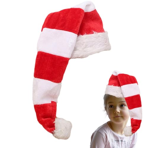 Weihnachtshut aus Plüsch – Weihnachtshut, rot und weiß, klassischer Weihnachtsmannhut | Weihnachtsmann-Applikation aus Plüsch für Erwachsene, Weihnachtshut, weich und kreativ Weihnachtshut aus Plüsch – Weihnachtshut, rot und weiß, klassischer Weihnachtsmannhut | Weihnachtsmann-Applikation aus Plüsch für Erwachsene, Weihnachtshut, weich und kreativ von Naqqios