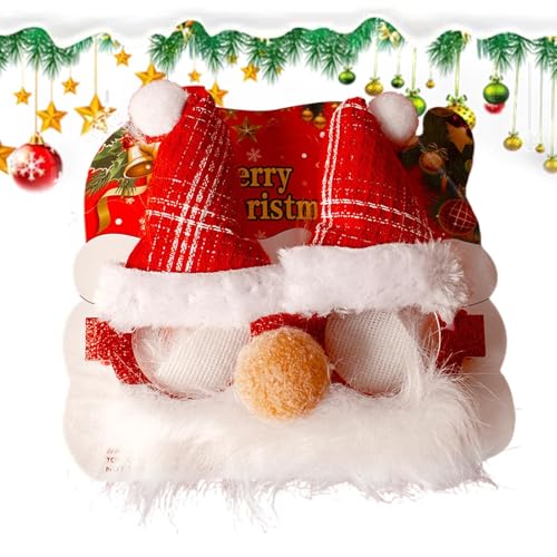 【Weihnachtsmann-Kostüm-Brille – Urlaubsbrille, Weihnachtsmann-Sichtbrille aus Plüschstoff | Kreative Weihnachtsmann-Brille, Weihnachtsdekoration für Party 【Weihnachtsmann-Kostüm-Brille – Urlaubsbrille, Weihnachtsmann-Sichtbrille aus Plüschstoff | Kreative Weihnachtsmann-Brille, Weihnachtsdekoration für Party von Naqqios
