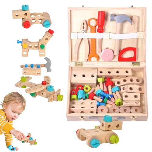 Werkzeugset für Kleinkinder – Werkzeug-Set für Zimmermann, Spielzeuge, STEM-Spielzeug | Vorschul-Lernaktivitäten, professionelles Spielzeug Werkzeugset für Kleinkinder – Werkzeug-Set für Zimmermann, Spielzeuge, STEM-Spielzeug | Vorschul-Lernaktivitäten, professionelles Spielzeug von Naqqios