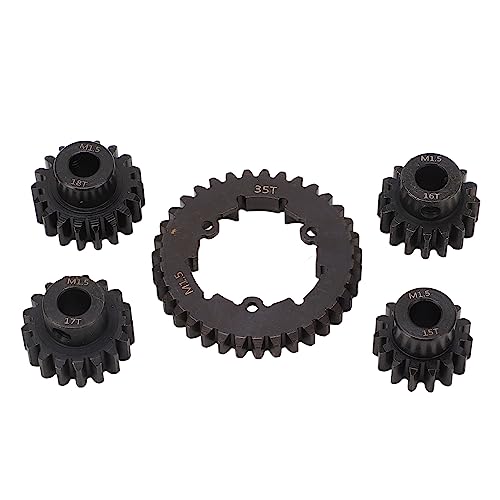 15T Bis 18T Motorgetriebe, 35T Stirnradgetriebe aus Gehärtetem Stahl für TRAXXAS 6S 8S 1/5 RC Car 15T Bis 18T Motorgetriebe, 35T Stirnradgetriebe aus Gehärtetem Stahl für TRAXXAS 6S 8S 1/5 RC Car von Naroote