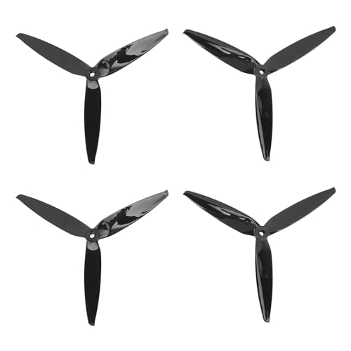 3-flügelige Propeller, RC 4 Stk. Schlagfest, Effizienter Flug für 8 Zoll FPV (BLACK) von Naroote