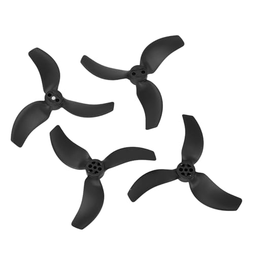 Naroote 3 Blattpropeller, 4pcs Low -Rausch -Drohnen Propeller Ersatz Einfacher Installation Erweiterte Aerodynamik für Avata 2 Drohne (Black) von Naroote