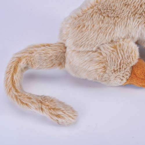 Naroote Animal Plüschpuppe, Monkey Plüsch Puppenspielzeug Komfortable Berührung für Kinder für Kinder Erwachsene (Wie Gezeigt) von Naroote