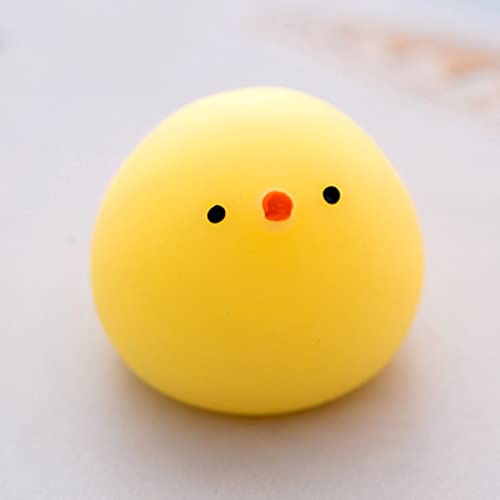 Naroote Animal Squeeze Toy, Matschiges Spielzeug Squeeze Stress Relief Toy Tier Squishy Spielzeug Weiche PVC Dekompression Spielzeugparty Gunst (Fettes Huhn) von Naroote