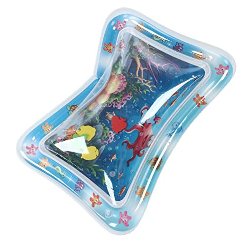 Naroote Baby Wasser Playmat, Wasserbauchzeit Matte Wasserdichtes Rechteck Geformt Leicht zu Tragen für Säuglinge (Oktopus-Stil) von Naroote