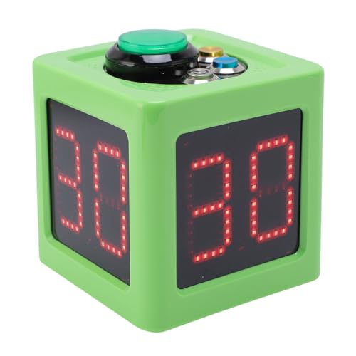 Naroote Cube Timer, Tragbarer ABS -Renn -Würfel Timer für Poker (Green) von Naroote