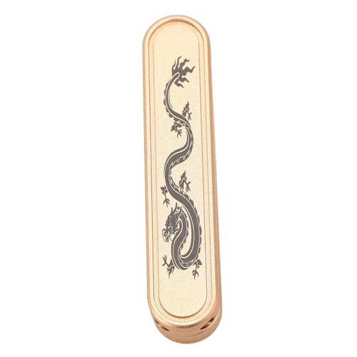 Naroote Cursor für die Spitze der Metallfinger, Schiebespielzeug für die Spitze der von Hand Hergestellten Finger, Taschenformat für Büro (Gold) von Naroote