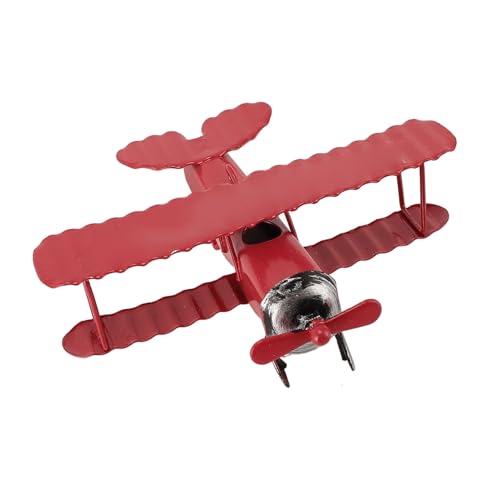 Naroote Dekoration eines Vintage -Flugzeugs, Flugzeugdekoration, Charmant und Interessant für die Fotoszene (Rot) von Naroote
