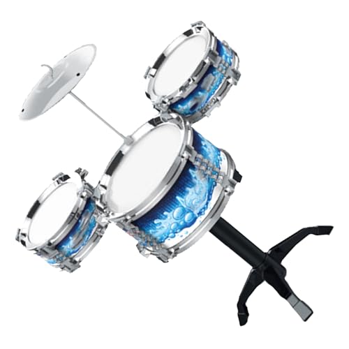 Naroote Drum Toys, Musical Toy Drum Set Konzentrierte Trommeln Glatte Bildungskanten für Jungen zu Hause (Blue) von Naroote