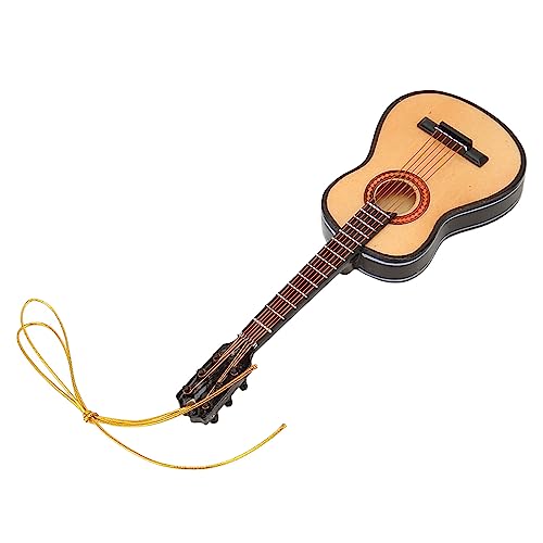 Naroote Gitarrendekor, Gitarrenmodell Lifelike Dekorative Holz Miniatur -Gitarren -Ornament Miniatur Gitarre für Weihnachtsbaum Wohnzimmerstudium Naroote Gitarrendekor, Gitarrenmodell Lifelike Dekorative Holz Miniatur -Gitarren -Ornament Miniatur Gitarre für Weihnachtsbaum Wohnzimmerstudium von Naroote
