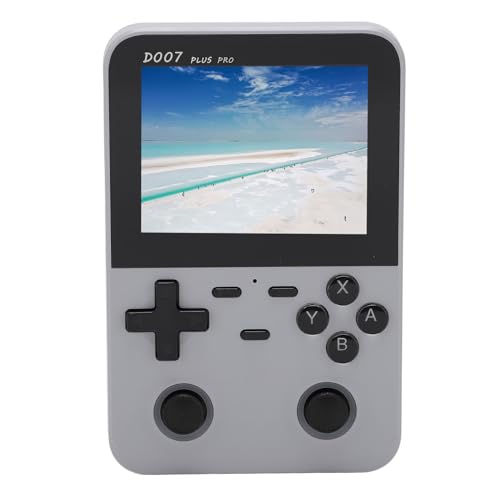 Naroote Handheld -Spielekonsole, IPS Display Retro Handheld Game Console für Reisen (Silver) von Naroote