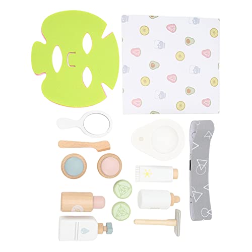 Naroote Holz-Kosmetik-Spielzeug-Set, realistisches Rollenspiel-Make-up-Set für Mädchen im Vorschulalter Naroote Holz-Kosmetik-Spielzeug-Set, realistisches Rollenspiel-Make-up-Set für Mädchen im Vorschulalter von Naroote
