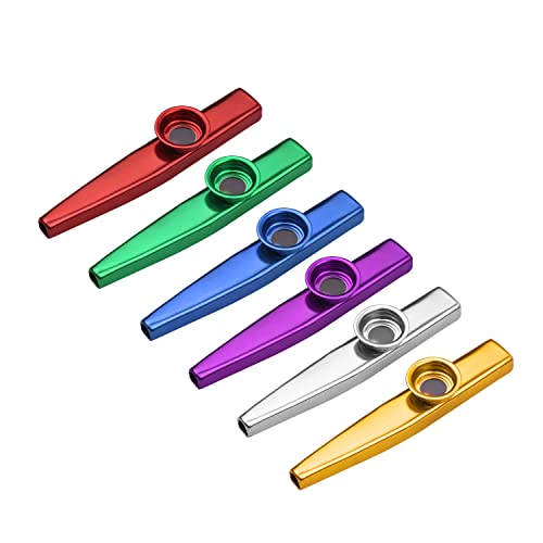 Naroote Kazoo Instrument, Aluminium Kazoo 6 PCs Windinstrument Multi -Farben Musikinstrumente für Kinder, Erwachsene und Anfänger Naroote Kazoo Instrument, Aluminium Kazoo 6 PCs Windinstrument Multi -Farben Musikinstrumente für Kinder, Erwachsene und Anfänger von Naroote
