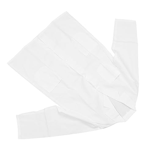 Naroote Kinderärzte Labormantel, Weiße Labormäntel Dual -Tasche für Mall Verstellbar (#1) von Naroote